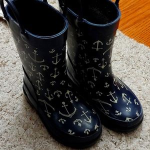 Anchor Navy Rain Boots